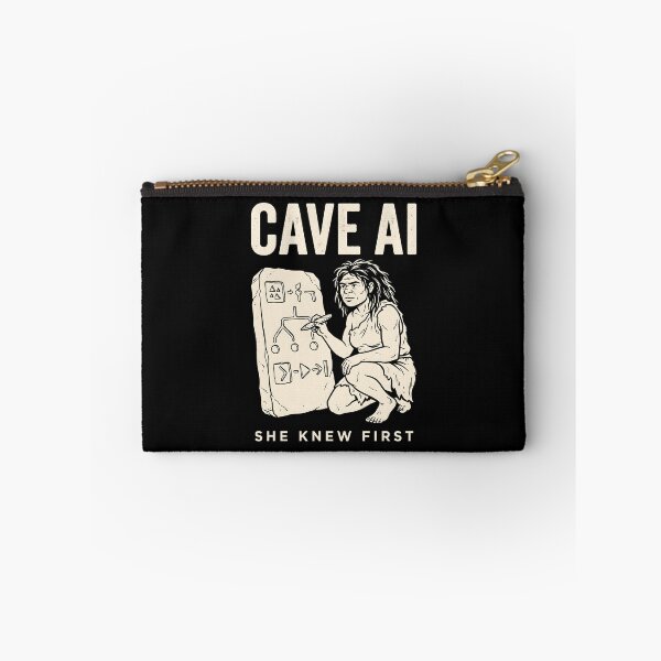 Item preview, Cave AI She Knew First Tech Humor Programmer designed and sold by SplashTastic.