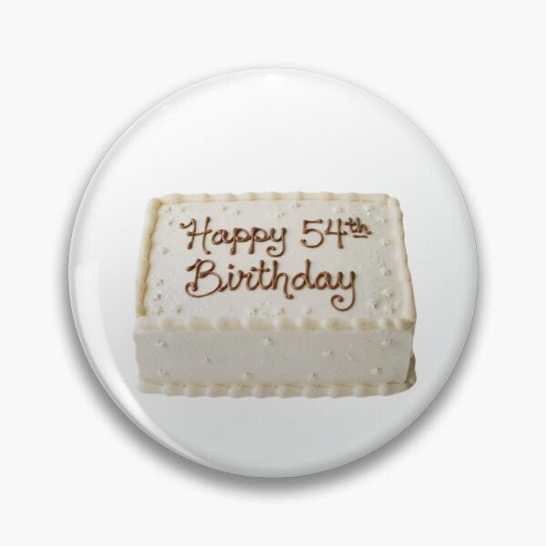Item preview, Happy 54th birthday 54 cute adorable cake party vanilla white kawaii designed and sold by CheeseBlueprint.