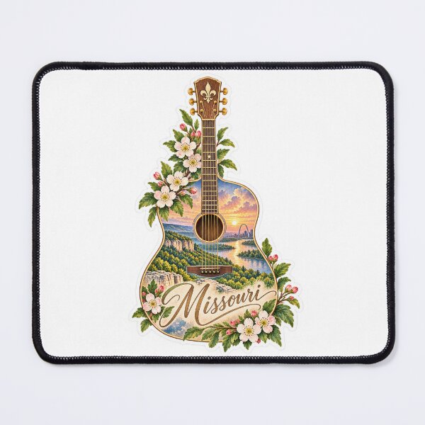 Item preview, Missouri Ozark River Guitar designed and sold by Whimspired By Paxx.