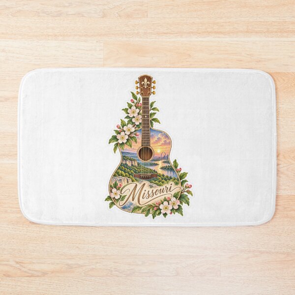 Item preview, Missouri Ozark River Guitar designed and sold by Whimspired By Paxx.