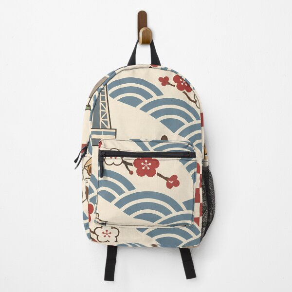 Item preview, Osaka Cats Japanese Wave Pattern designed and sold by DAYAMA Japan.