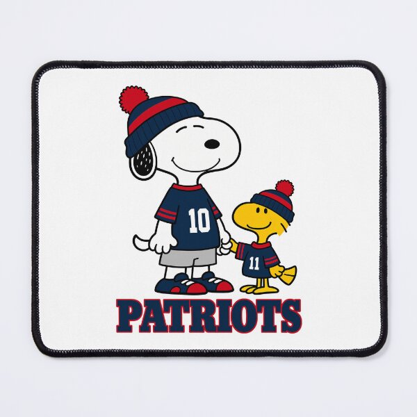 Item preview, Snoopy & Woodstock New England Patriots Football Retro F194 designed and sold by GLUVY-THEME.