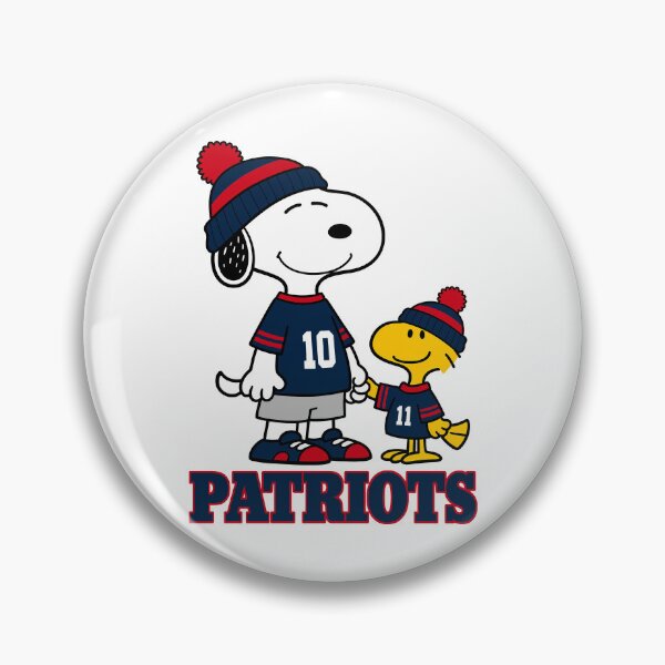 Item preview, Snoopy & Woodstock New England Patriots Football Retro F194 designed and sold by GLUVY-THEME.