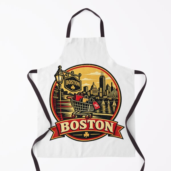 Item preview, Camiseta del Black Friday de Boston – Diseño retro con insignia de carrito de compras de la ciudad designed and sold by Globalcitytees.