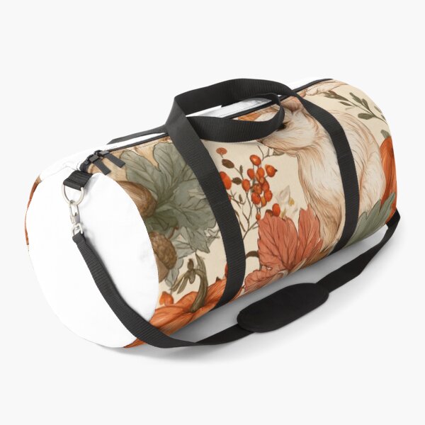 Item preview, Autumn Bunny Pumpkin Woodland Watercolor Pattern designed and sold by NicolasGlowArt.