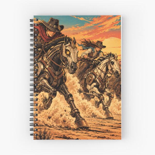 Item preview, Desert Race Steampunk Cowboy Riders Anime Poster designed and sold by Fanverse Merchandise.