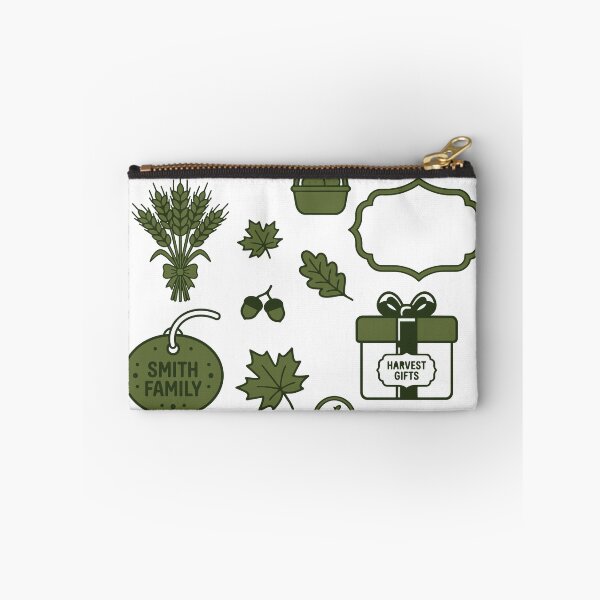 Item preview, Personalized Autumn Gift Flat Vector Icon Set with Gift Box and Wheat designed and sold by NUSA NIPA.
