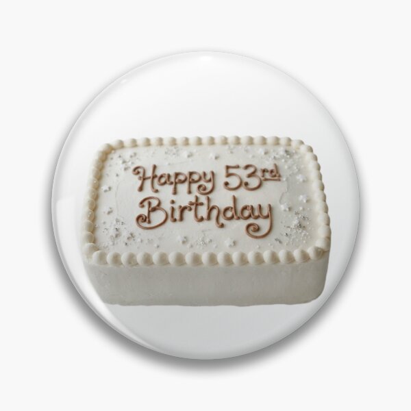 Item preview, Happy 53rd birthday 53 cute adorable cake party vanilla white kawaii designed and sold by CheeseBlueprint.
