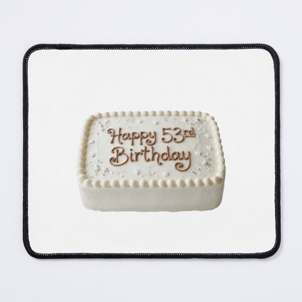 Item preview, Happy 53rd birthday 53 cute adorable cake party vanilla white kawaii designed and sold by CheeseBlueprint.