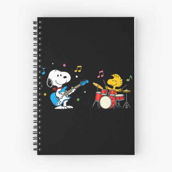 Item preview, Snoopy and Woodstock Rock Band Vintage Music Illustration designed and sold by Trendy Tee.