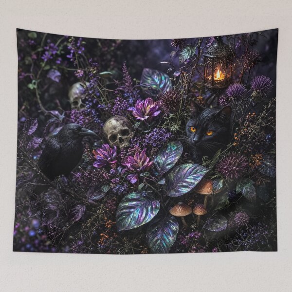 Item preview, Dark Gothic Halloween Garden  designed and sold by fantasystyleiom.