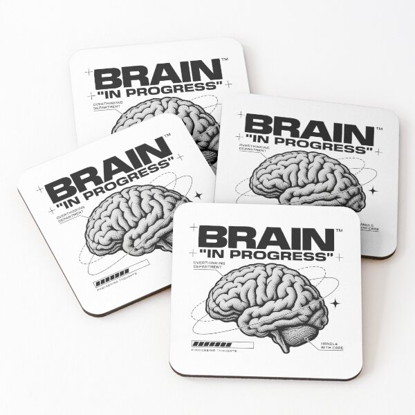 Item preview, Brain in Progress – Overthinking Department Anatomy Art designed and sold by zzz888.