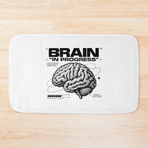 Item preview, Brain in Progress – Overthinking Department Anatomy Art designed and sold by zzz888.