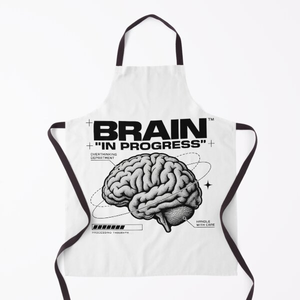 Item preview, Brain in Progress – Overthinking Department Anatomy Art designed and sold by zzz888.