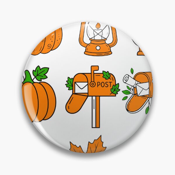 Item preview, Vintage Autumn Postcard Flat Vector Icon Set with Maple Leaf and Lantern designed and sold by NUSA NIPA.