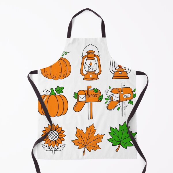 Item preview, Vintage Autumn Postcard Flat Vector Icon Set with Maple Leaf and Lantern designed and sold by NUSA NIPA.