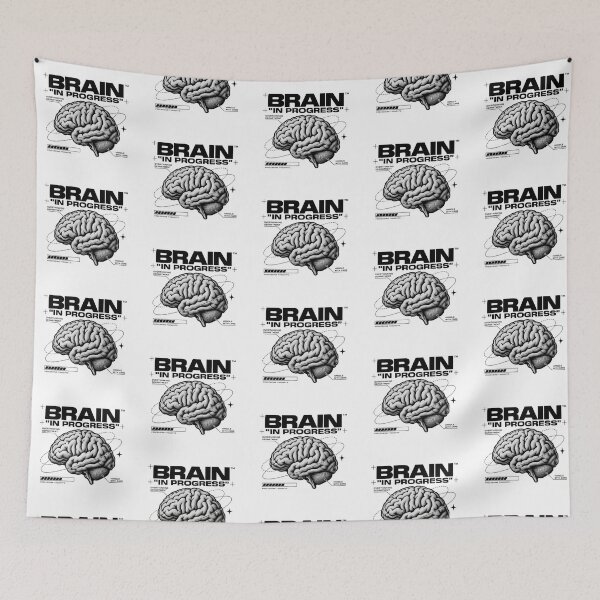 Item preview, Brain in Progress – Overthinking Department Anatomy Art designed and sold by zzz888.