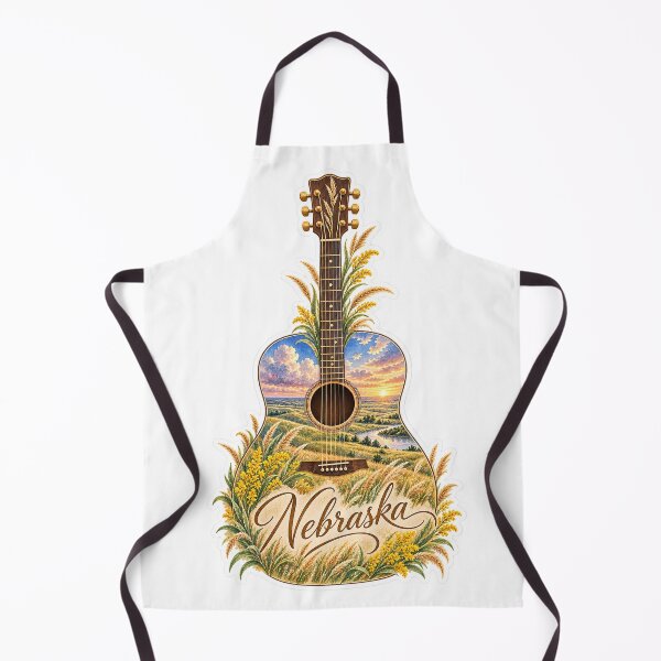 Item preview, Nebraska Prairie Sunset Guitar designed and sold by Whimspired By Paxx.