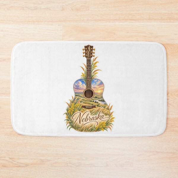 Item preview, Nebraska Prairie Sunset Guitar designed and sold by Whimspired By Paxx.