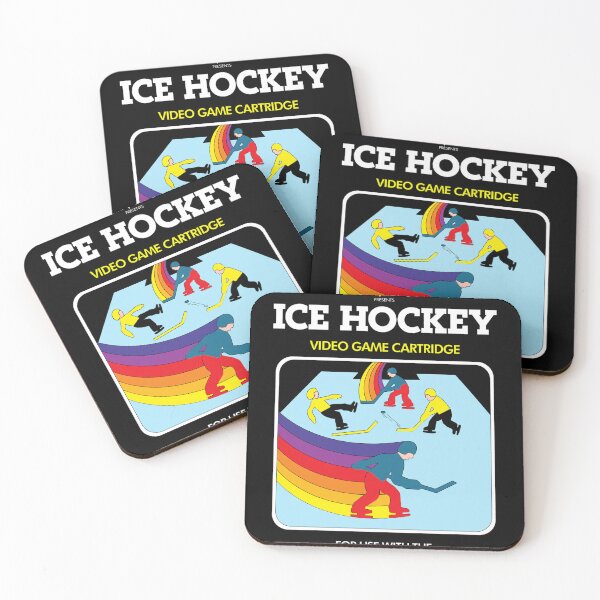 Item preview, Vintage 80s Video Game Ice Hockey Art designed and sold by CONNCOLEM.
