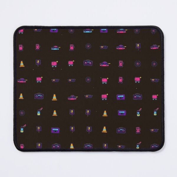 Item preview, Neon Garage Synthwave Retro 80s Automotive Micro Icon Seamless Pattern designed and sold by KungPowUnicorn.