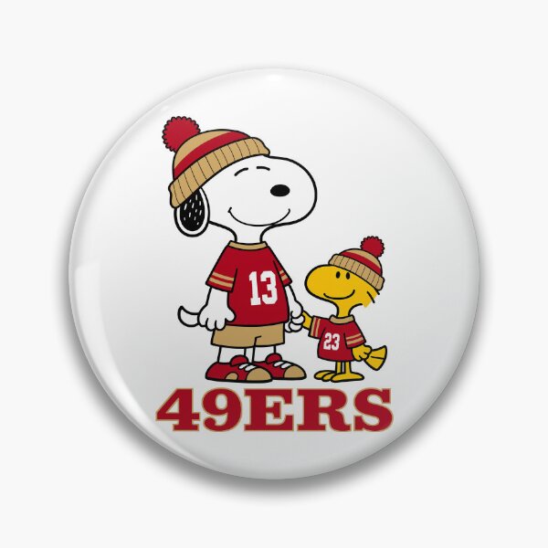 Item preview, Snoopy & Woodstock San Francisco 49ers Football Retro F196 designed and sold by GLUVY-THEME.