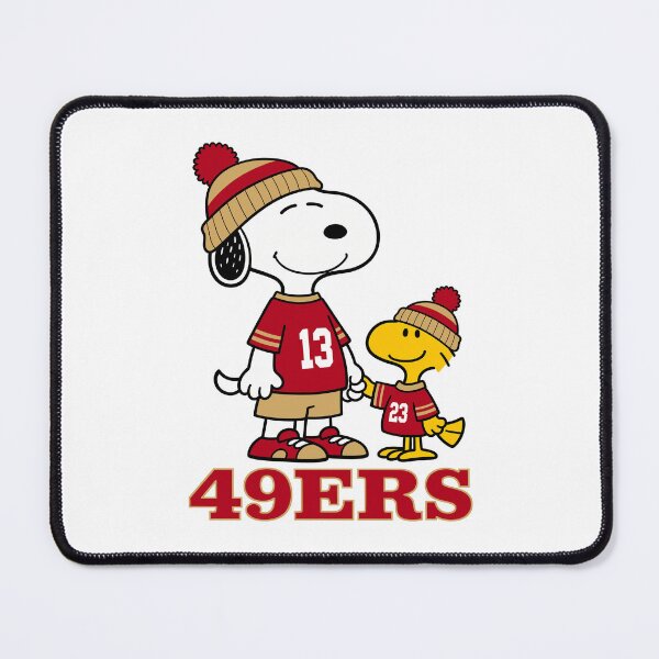 Item preview, Snoopy & Woodstock San Francisco 49ers Football Retro F196 designed and sold by GLUVY-THEME.