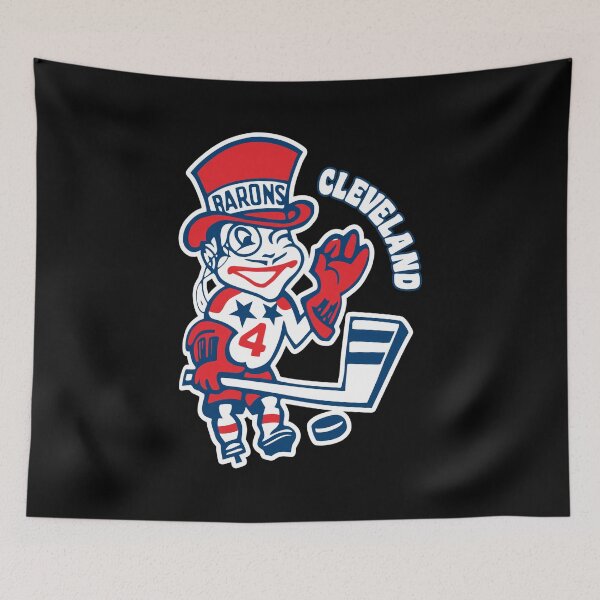 Item preview, Vintage Cleveland Barons Hockey Mascot designed and sold by CONNCOLEM.