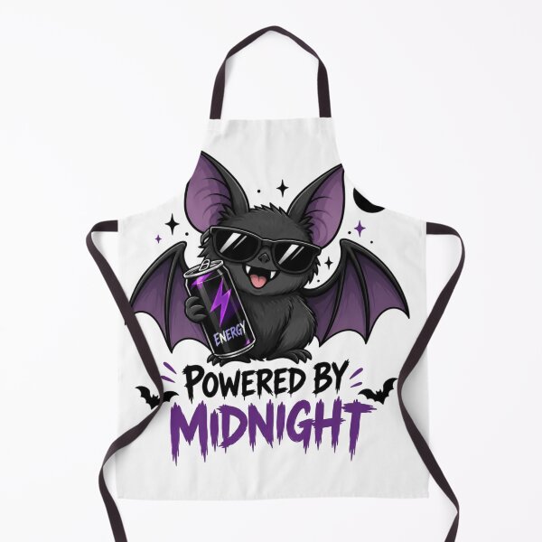 Item preview, Powered by Midnight Bat Energy Drink – Funny Gothic Halloween Night Owl Design designed and sold by Sanika arts .
