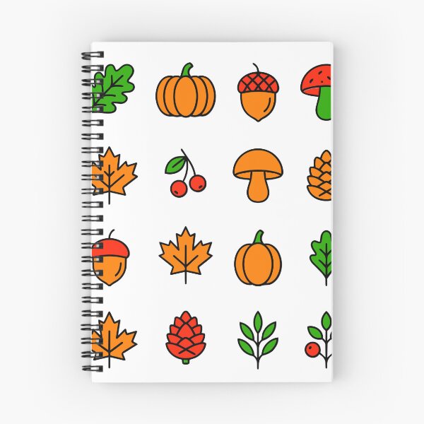 Item preview, Minimalist Autumn Line Art Flat Vector Icon Set with Leaf and Pumpkin designed and sold by NUSA NIPA.