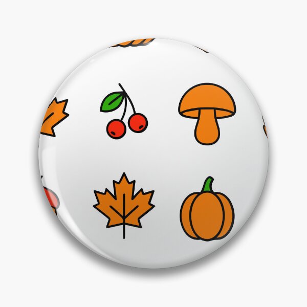 Item preview, Minimalist Autumn Line Art Flat Vector Icon Set with Leaf and Pumpkin designed and sold by NUSA NIPA.
