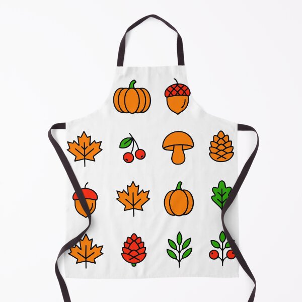 Item preview, Minimalist Autumn Line Art Flat Vector Icon Set with Leaf and Pumpkin designed and sold by NUSA NIPA.