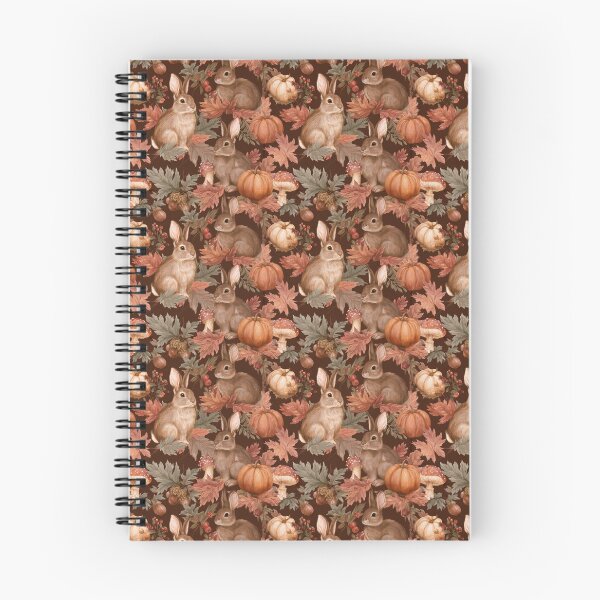 Item preview, Cute Autumn Rabbits Fall Leaves Pumpkin Pattern designed and sold by NicolasGlowArt.