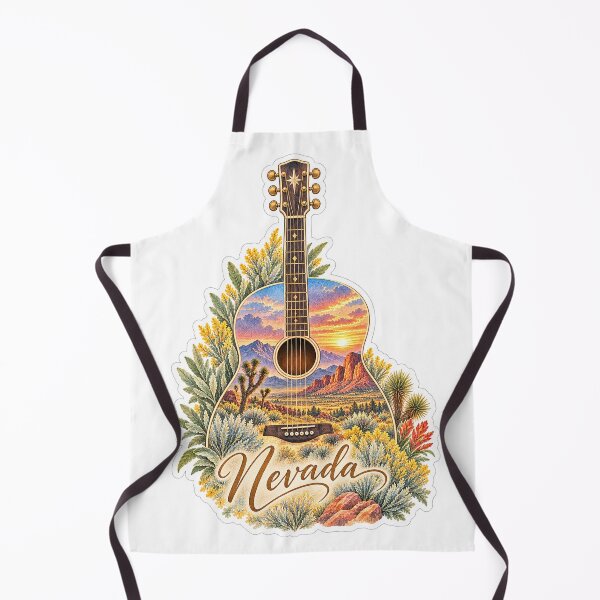 Item preview, Nevada Desert Horizon Guitar designed and sold by Whimspired By Paxx.