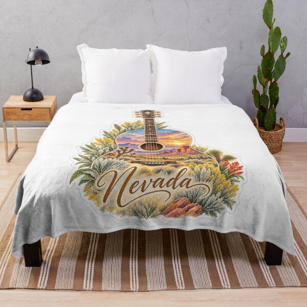 Item preview, Nevada Desert Horizon Guitar designed and sold by Whimspired By Paxx.