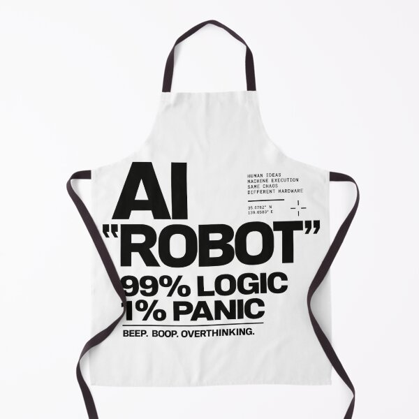 Item preview, AI Robot – 99% Logic 1% Panic designed and sold by zzz888.