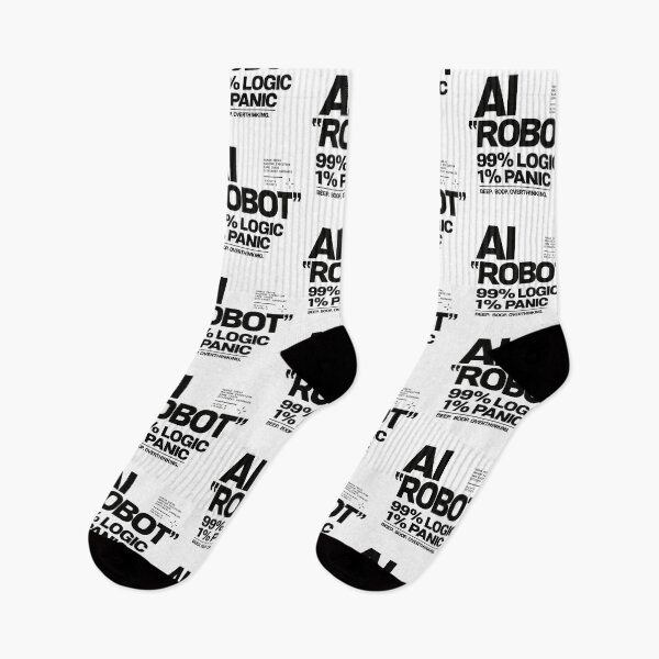 Item preview, AI Robot – 99% Logic 1% Panic designed and sold by zzz888.