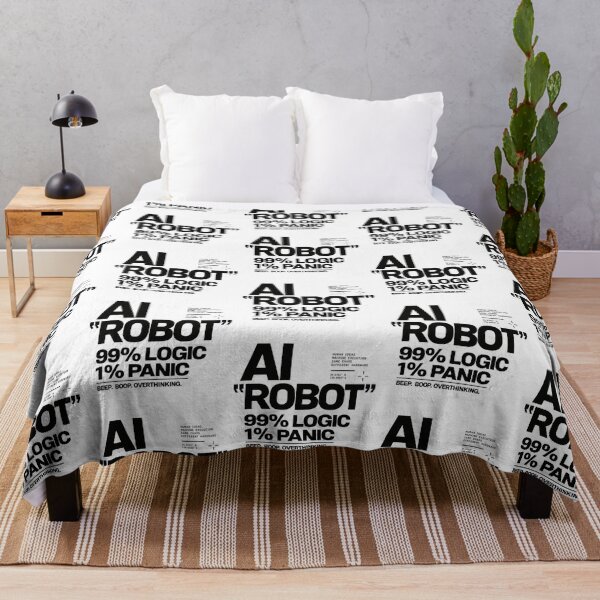 Item preview, AI Robot – 99% Logic 1% Panic designed and sold by zzz888.