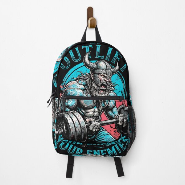 Item preview, Viking Gym Outlift Your Enemies Norse Bodybuilding Workout designed and sold by GrandeDuc.