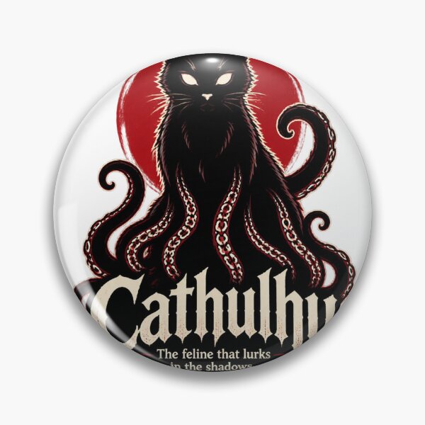 Item preview, Cathulhu - Mysterious Feline Lurking in the Shadows Illustration designed and sold by ArthurBlake.