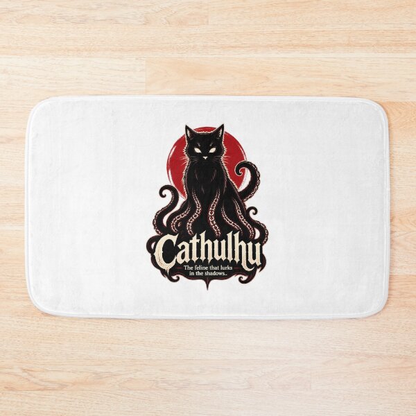 Item preview, Cathulhu - Mysterious Feline Lurking in the Shadows Illustration designed and sold by ArthurBlake.