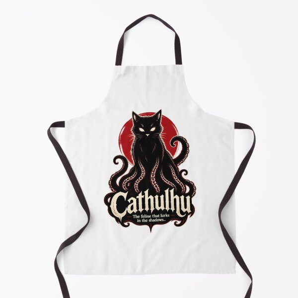 Item preview, Cathulhu - Mysterious Feline Lurking in the Shadows Illustration designed and sold by ArthurBlake.