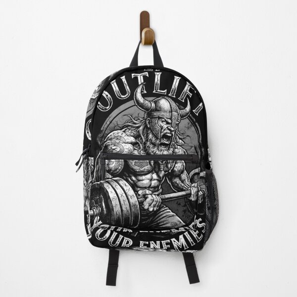 Item preview, Viking Gym Outlift Your Enemies Norse Bodybuilding Workout designed and sold by GrandeDuc.