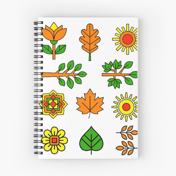 Item preview, Scandinavian Autumn Geometric Flat Vector Icon Set with Abstract Flower designed and sold by NUSA NIPA.