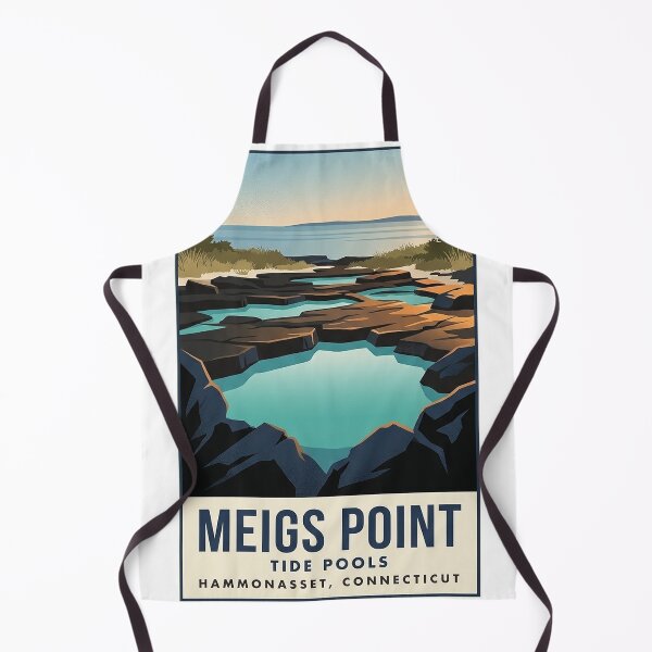 Item preview, Meigs Point Tide Pools Hammonasset State Park Connecticut Sticker designed and sold by DetourDgn.