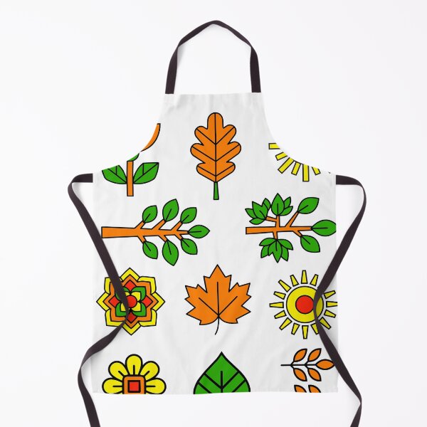 Item preview, Scandinavian Autumn Geometric Flat Vector Icon Set with Abstract Flower designed and sold by NUSA NIPA.