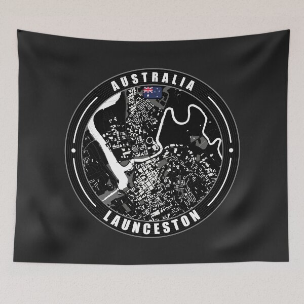Item preview, Launceston Australia City Map  designed and sold by Thistle-TShop.