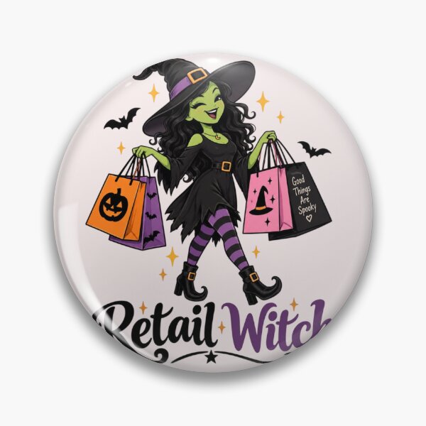 Item preview, Retail Witch – Funny Halloween Shopping Witch Cute Spooky Gift designed and sold by Sanika arts .