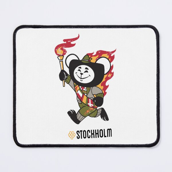 Item preview, Retro Athletic Mascot Stockholm Torch Runner designed and sold by CONNCOLEM.