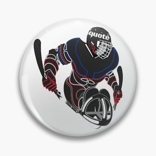 Item preview, Para Hockey Sled Player Vector Art designed and sold by CONNCOLEM.